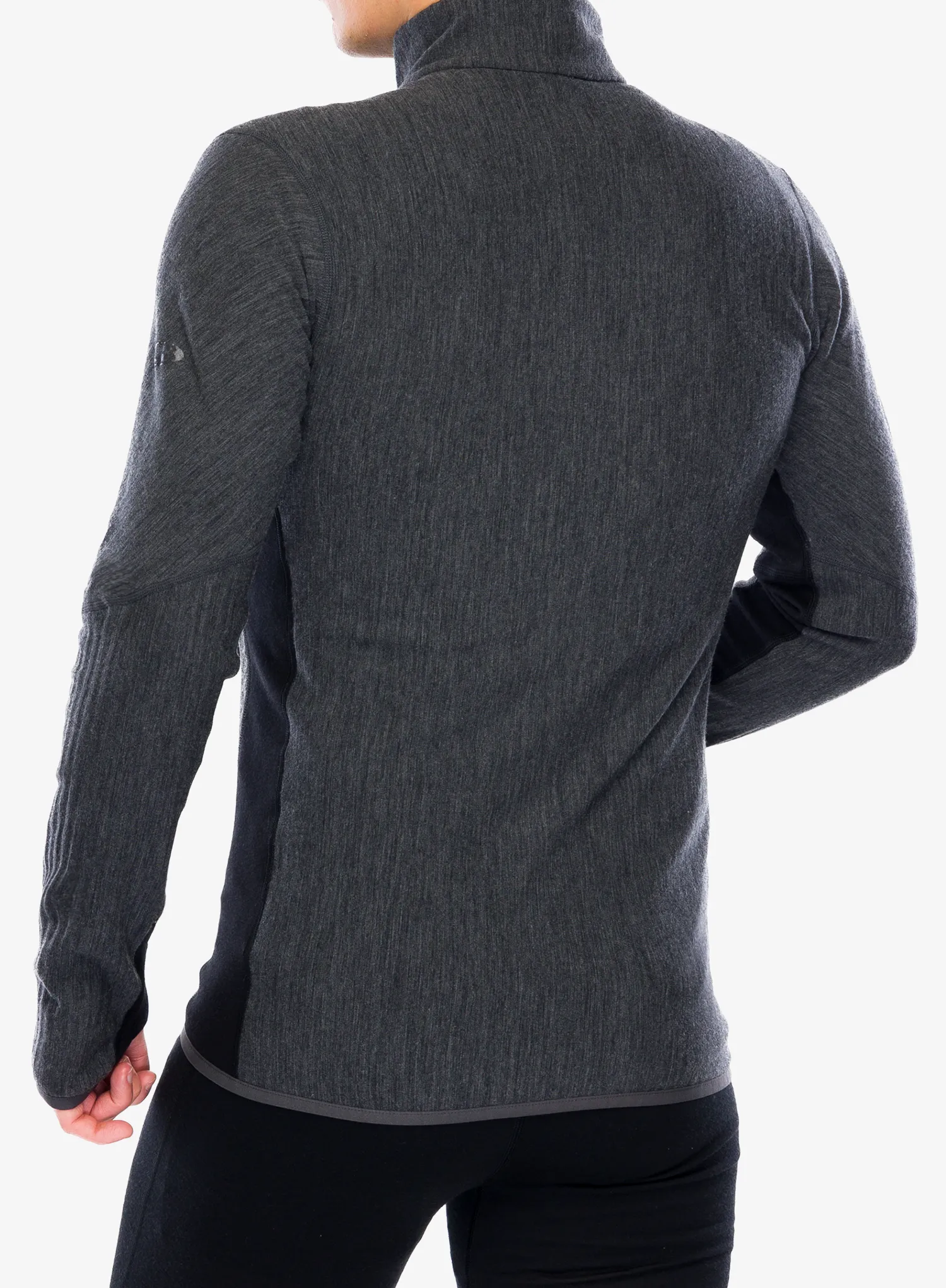 Суичър с цип Icebreaker Descender L/S Zip - jet hthr/black