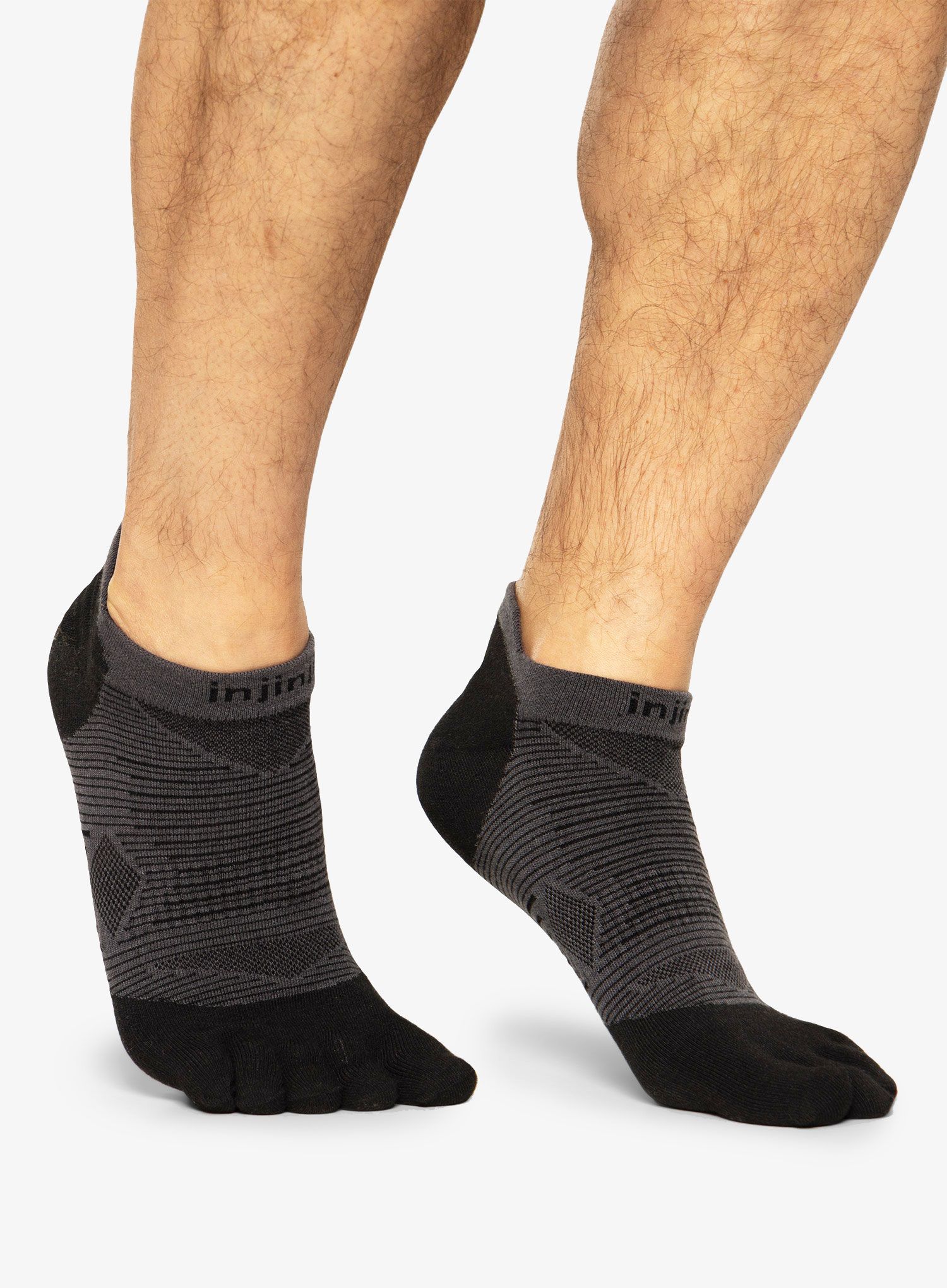 Чорапи за бягане Injinji Run LW No-Show Coolmax XtraLife - black