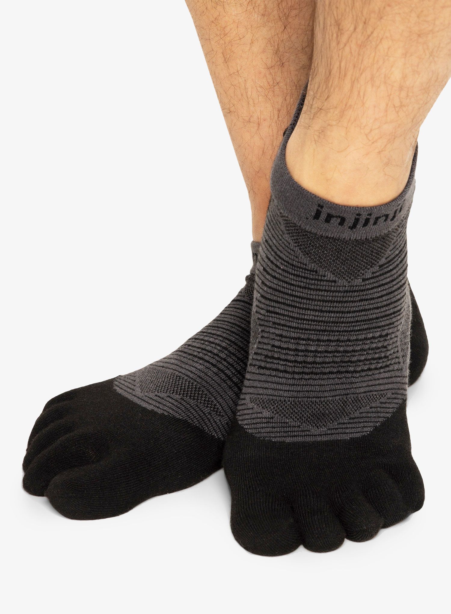 Чорапи за бягане Injinji Run LW No-Show Coolmax XtraLife - black