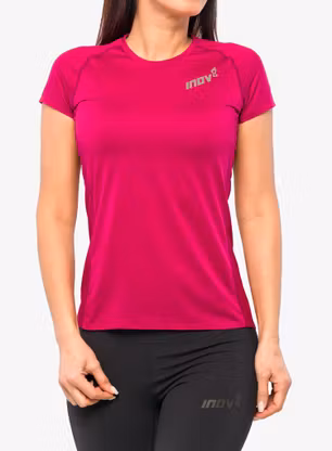 Дамска тениска за бягане Inov-8 Base Elite S/S - pink