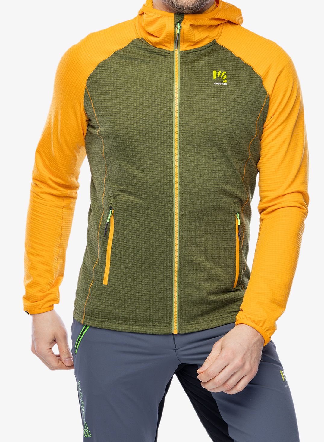 Суичър с цип Karpos Ambrizzola Full-Zip Hoodie - cedar green/radiant