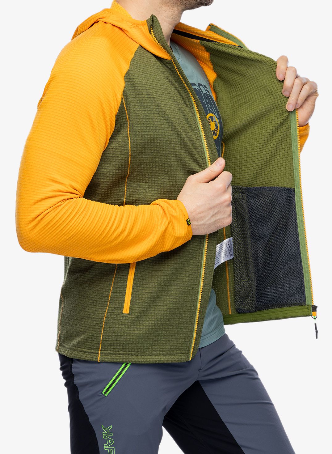 Суичър с цип Karpos Ambrizzola Full-Zip Hoodie - cedar green/radiant