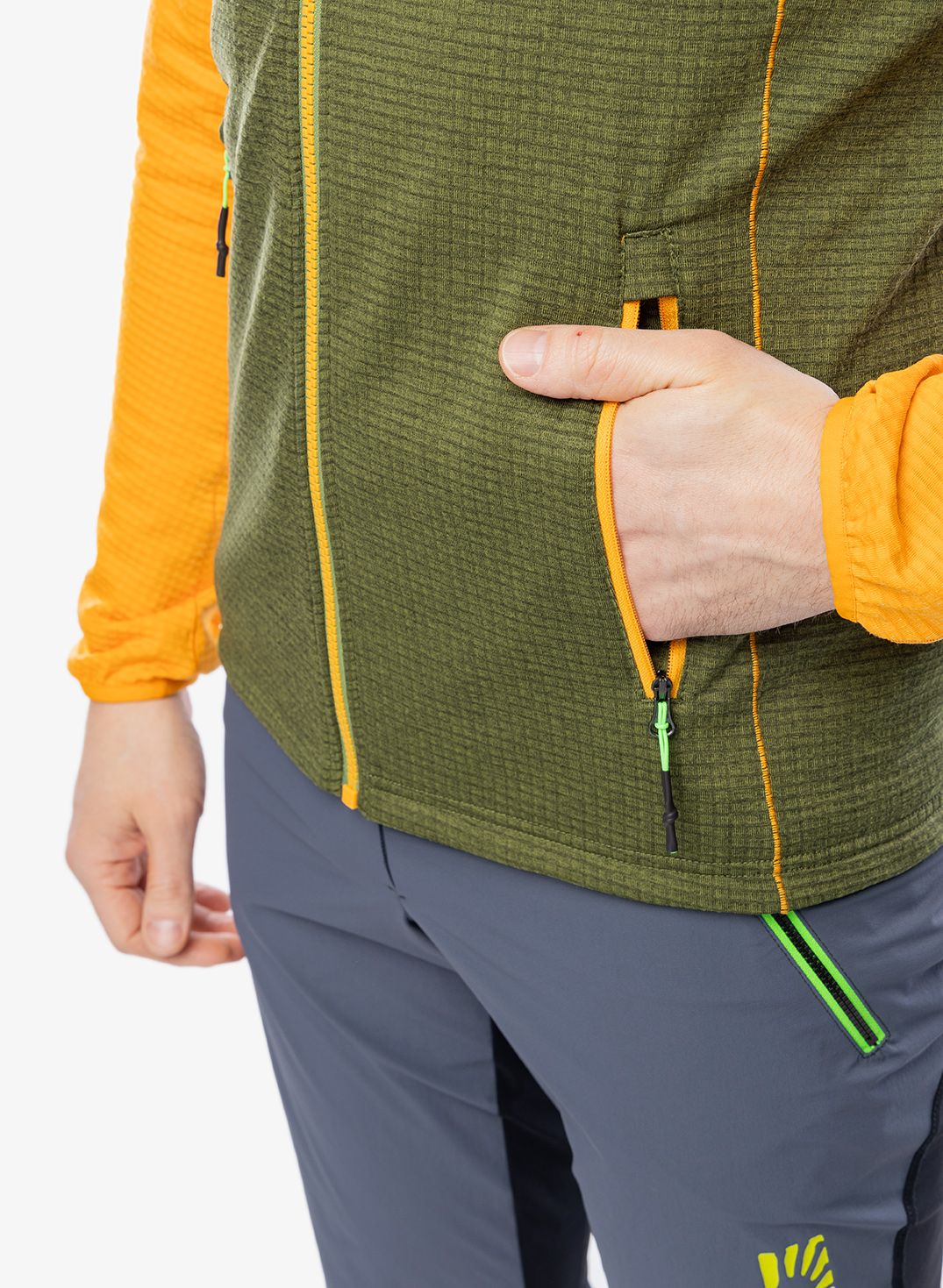 Суичър с цип Karpos Ambrizzola Full-Zip Hoodie - cedar green/radiant