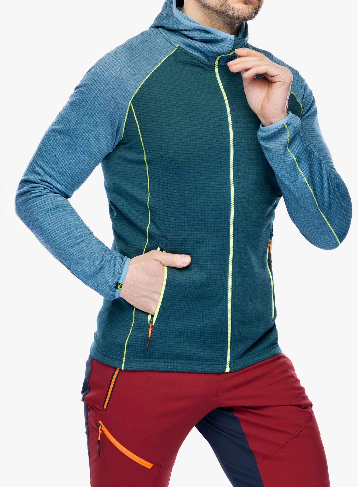 Суичър с качулка Karpos Ambrizzola Full-Zip Hoodie - stargazer/niagara