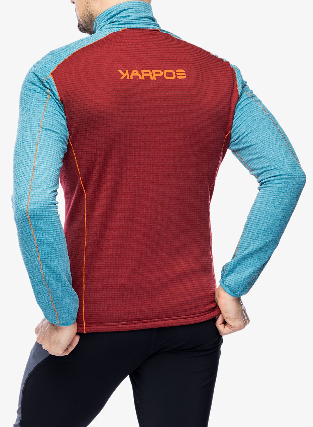 Суичър с цип Karpos Ambrizzola Full-Zip - pomegranade/larkspur