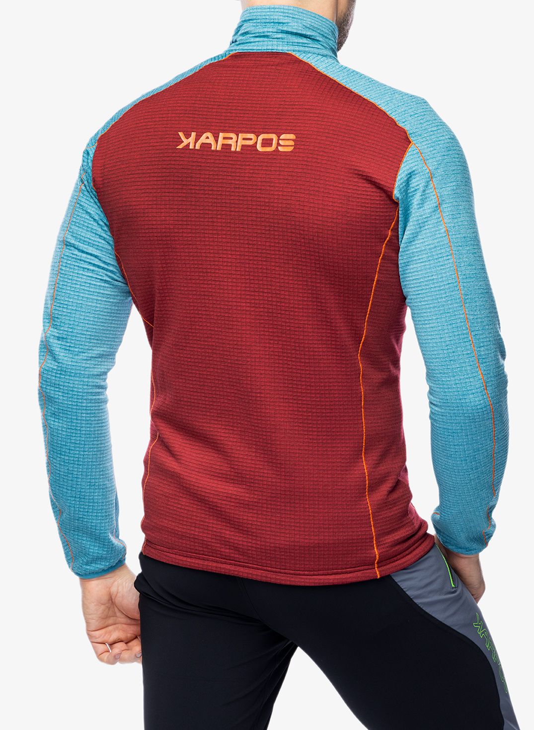 Суичър с цип Karpos Ambrizzola Full-Zip - pomegranade/larkspur