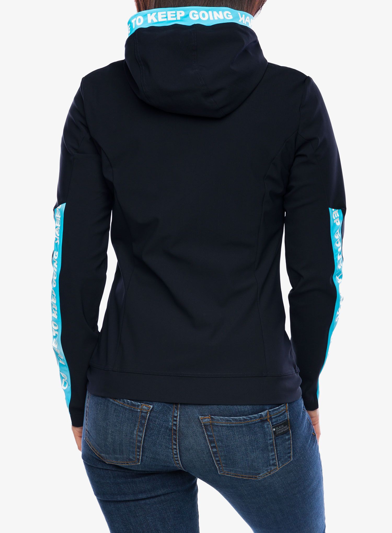 Дамски суичър с качулка Karpos Easyfrizz Full-Zip Hoodie - sky captain/blue atoll