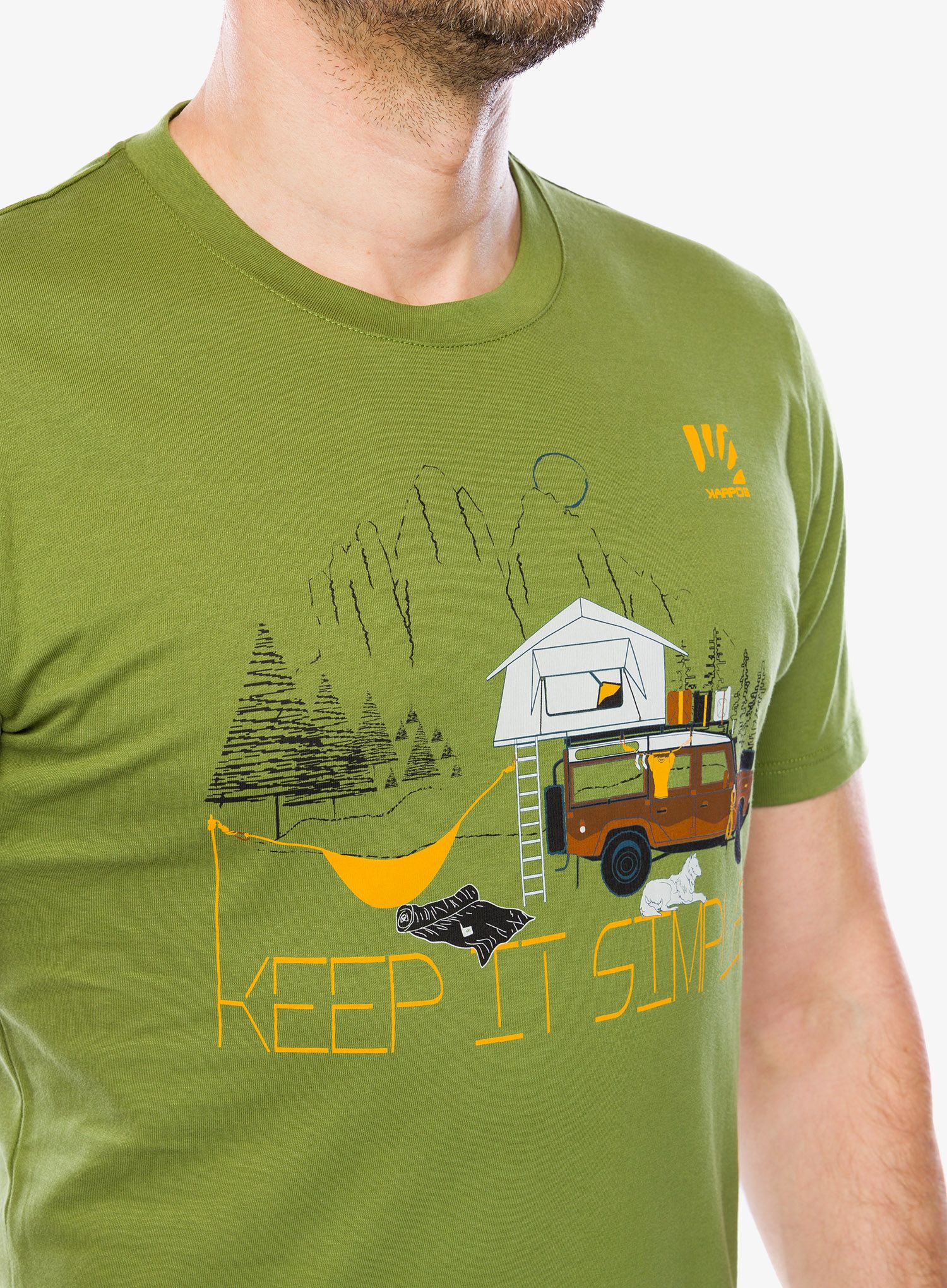 Памучна тениска Karpos Genzianella T-Shirt - cedar green