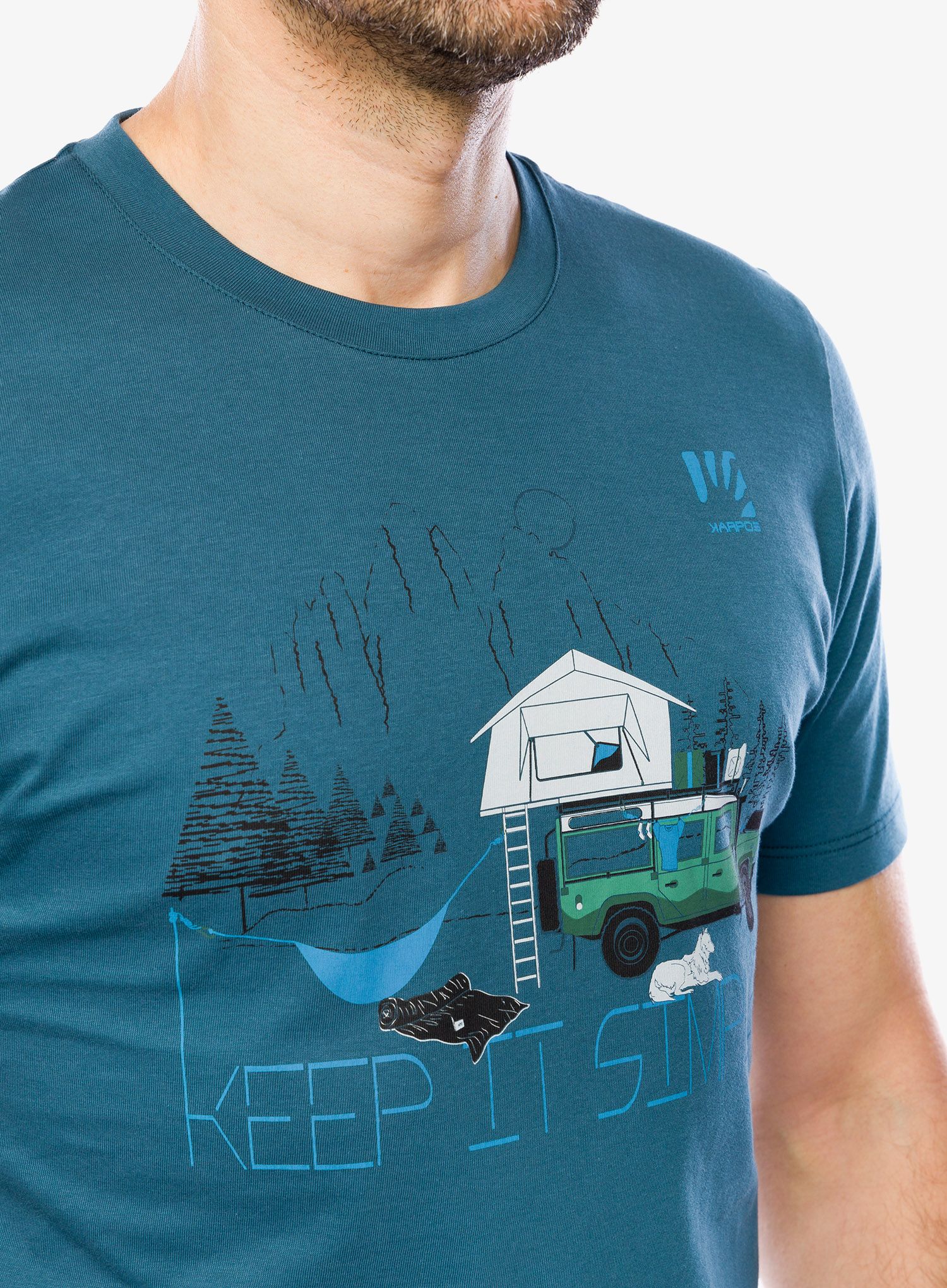 Памучна тениска Karpos Genzianella T-Shirt - stargazer