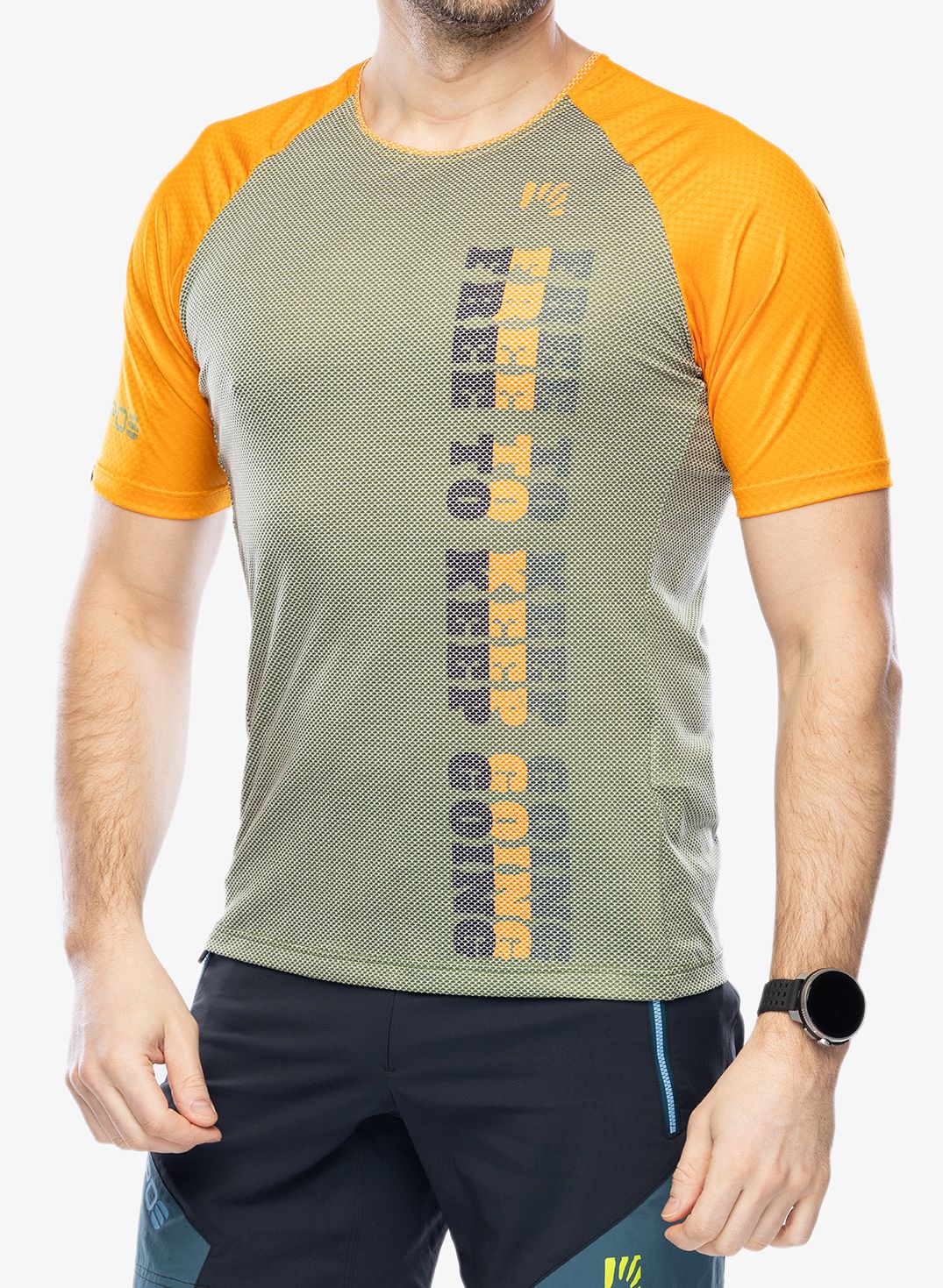 Бързосъхнеща тениска Karpos Moved Evo Jersey - cedar green/radiant