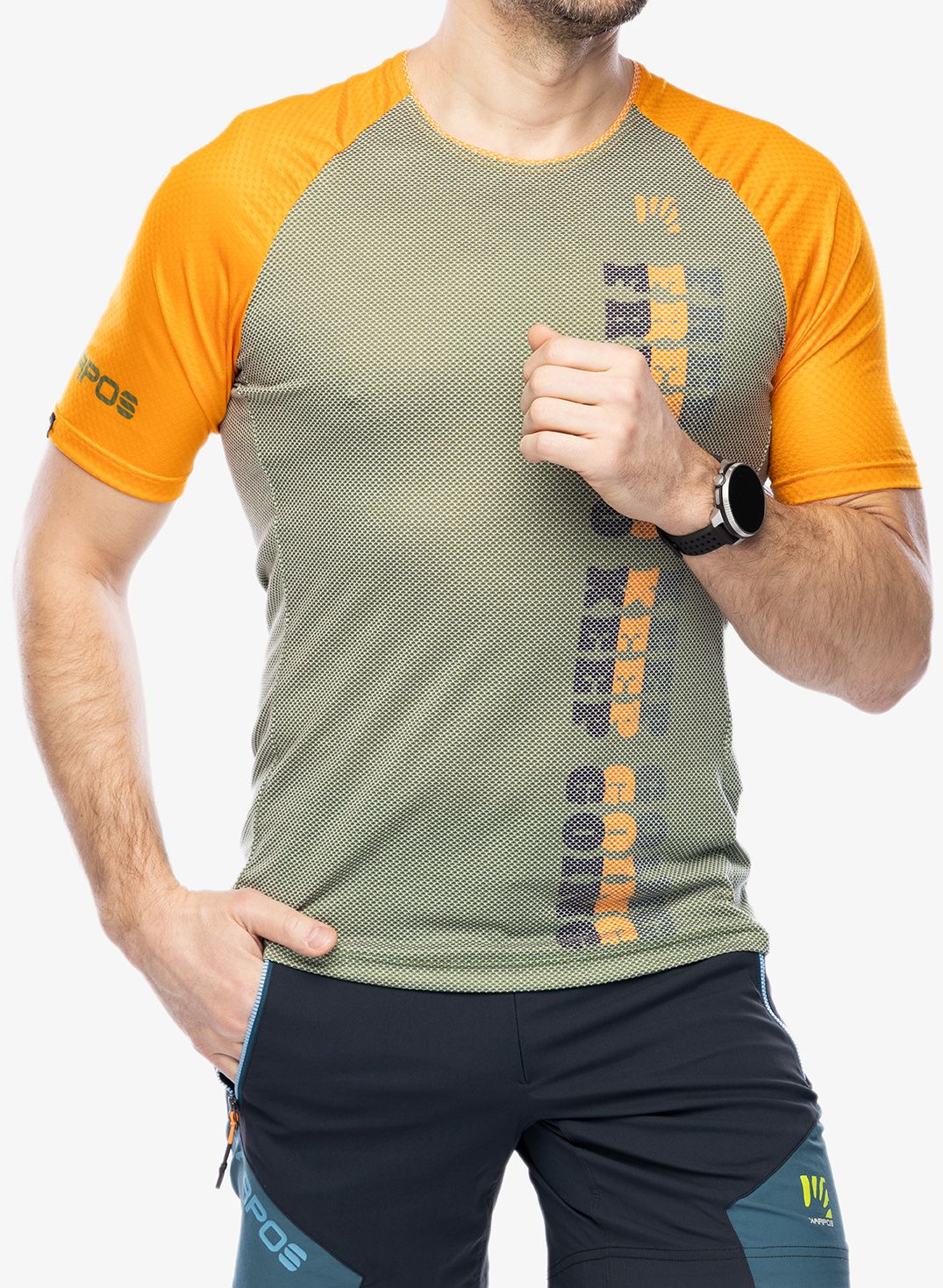 Бързосъхнеща тениска Karpos Moved Evo Jersey - cedar green/radiant