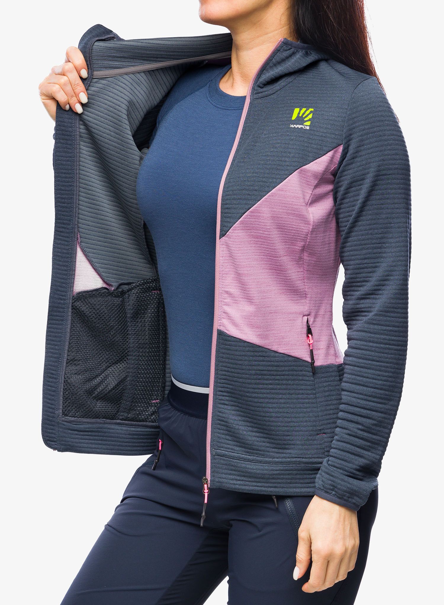 Дамски трекинг суичър Karpos Nuvolau Fleece - ombre blue/valerian