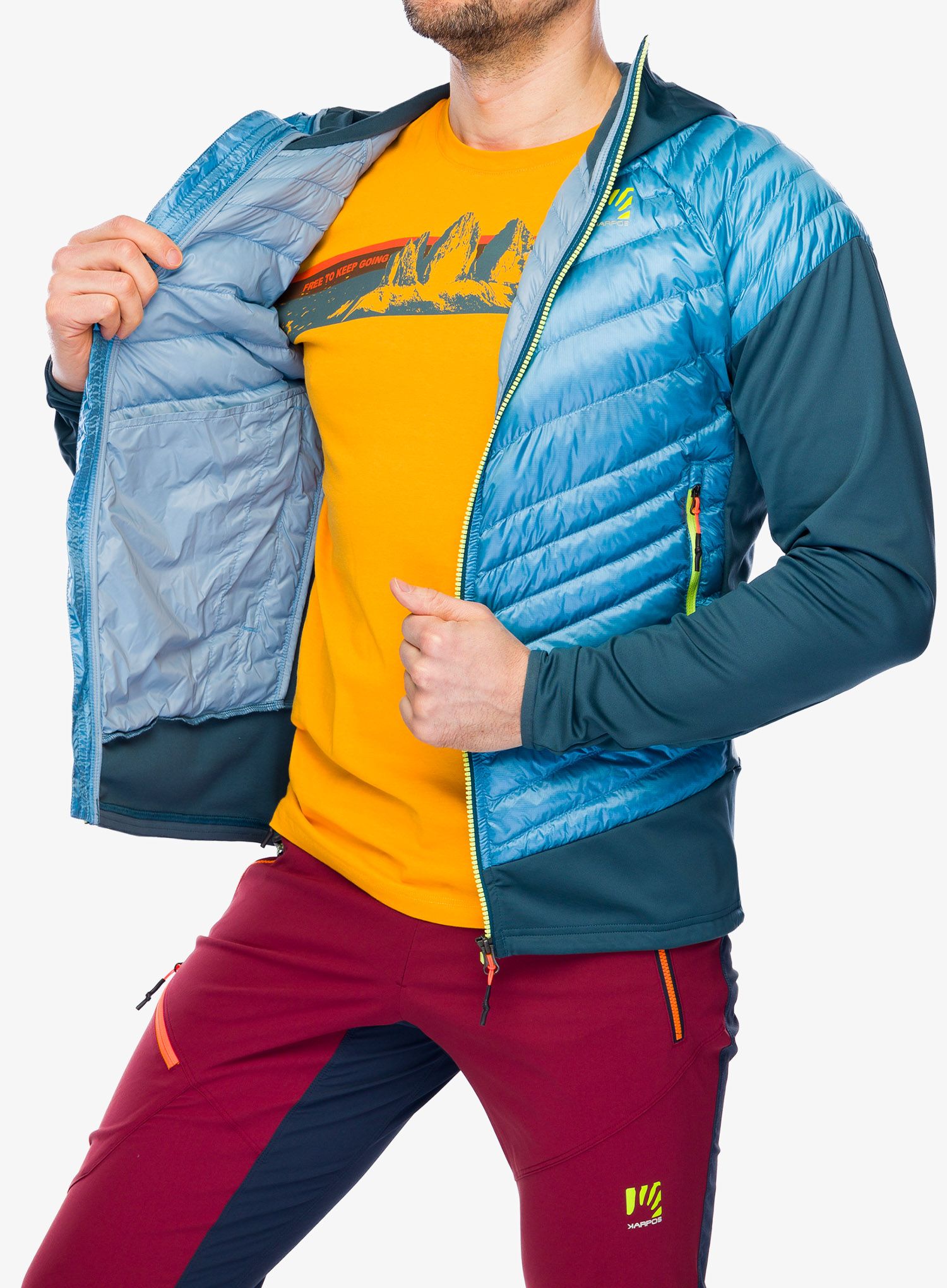 Хибридно яке Karpos Sass De Mura Jacket - niagara/stargazer