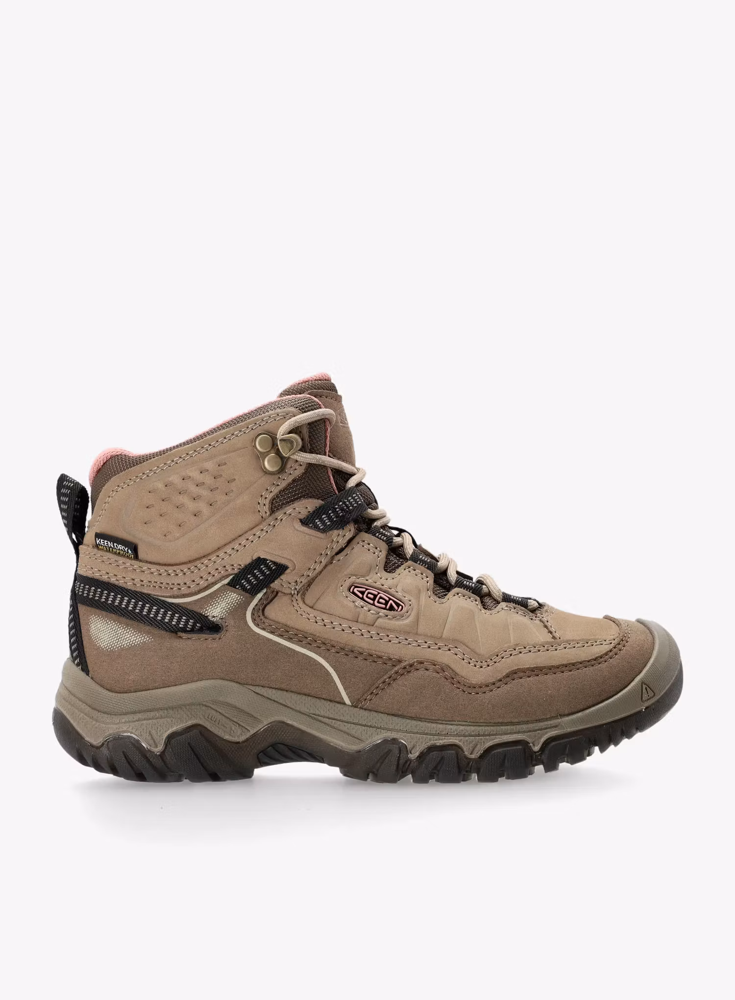 Дамски туристически обувки Keen Targhee IV Mid WP - brindle/nostalgia rose