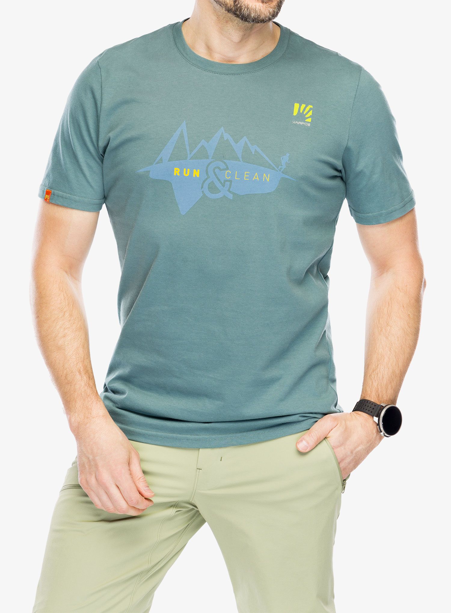 Памучна тениска Karpos Sport&Clean T-Shirt - run/north atlantic