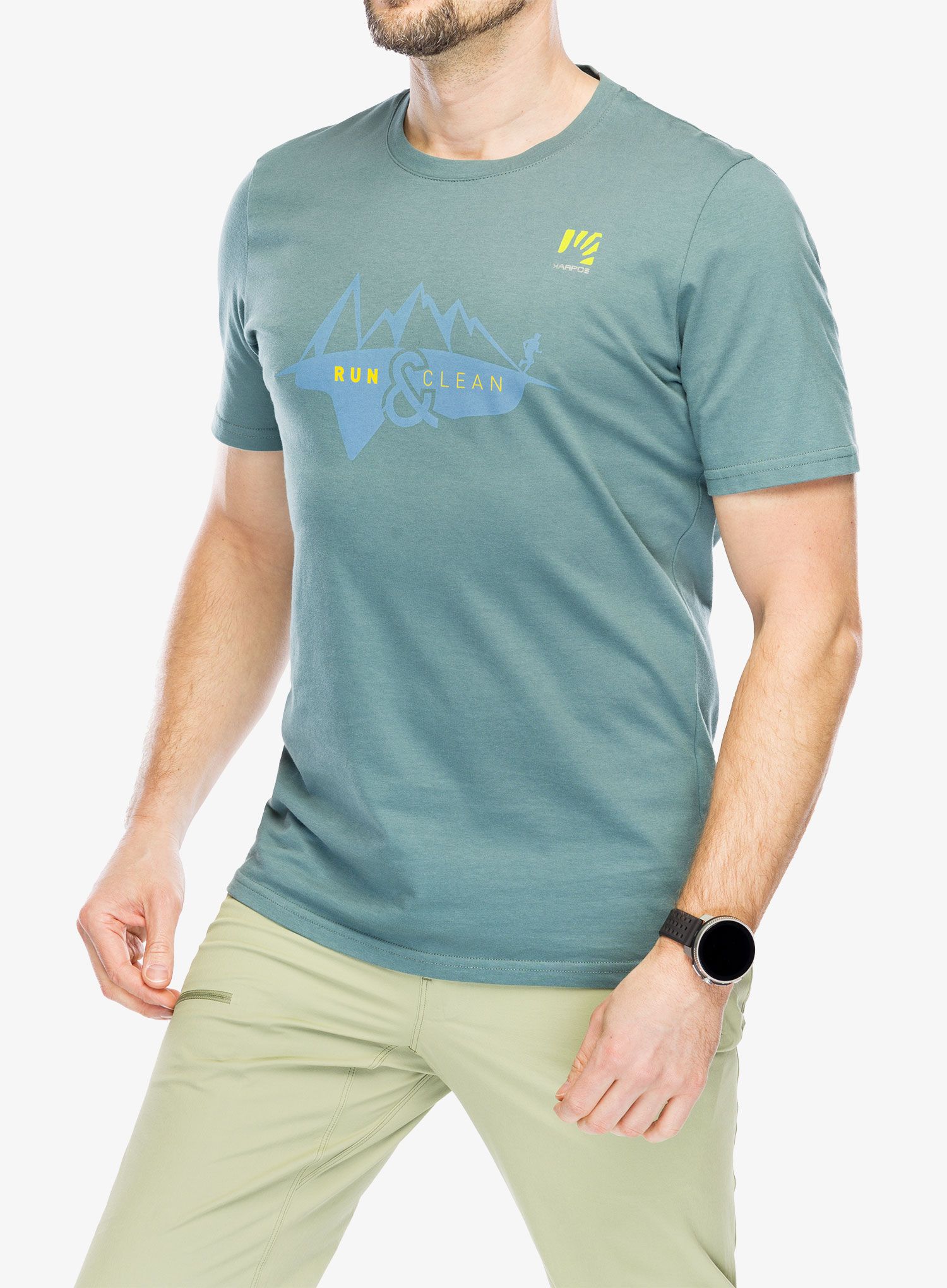 Памучна тениска Karpos Sport&Clean T-Shirt - run/north atlantic