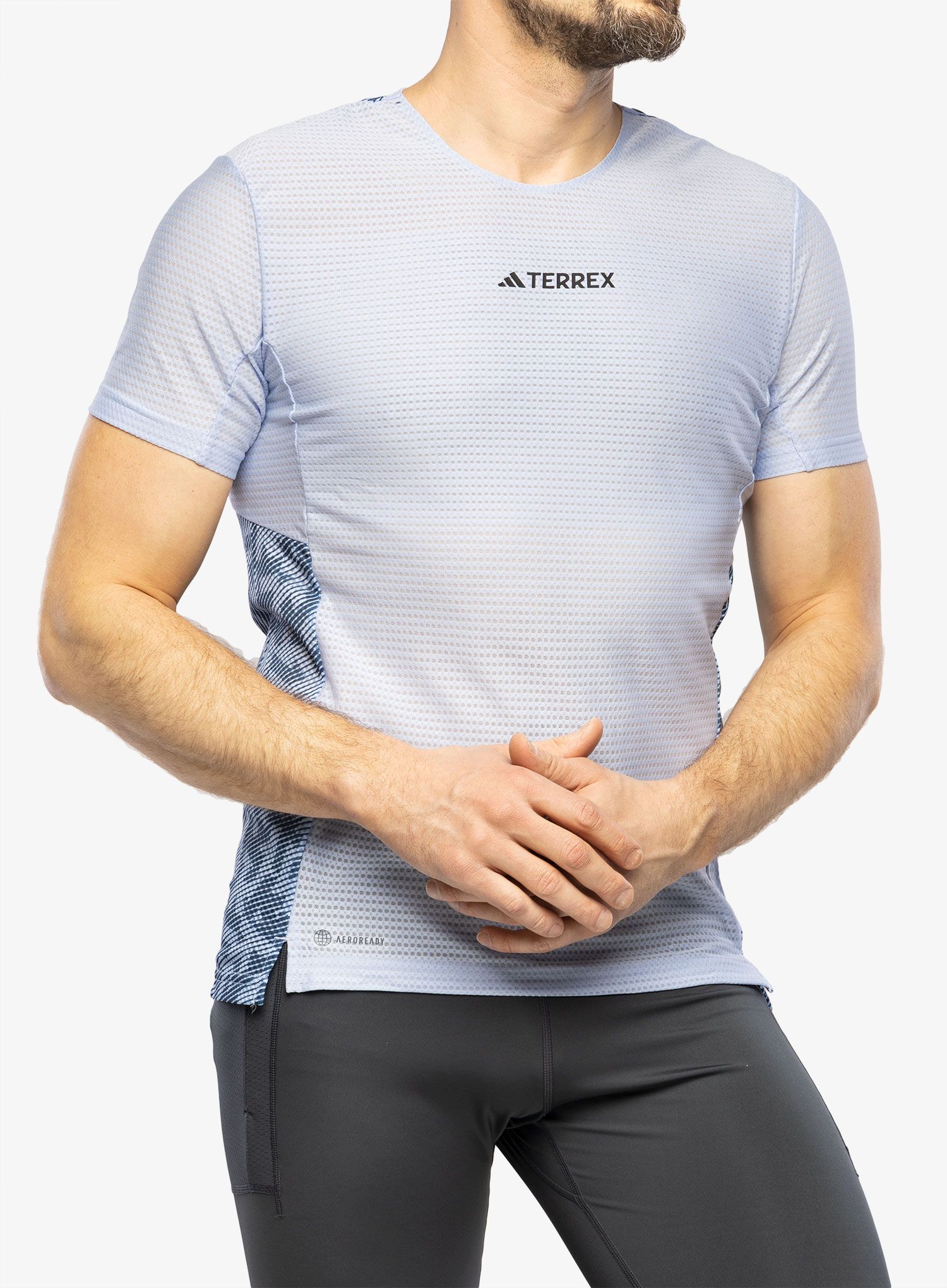 Тениска за бягане adidas TERREX Agravic Pro Trail Running T-Shirt - blue dawn/wonder steel