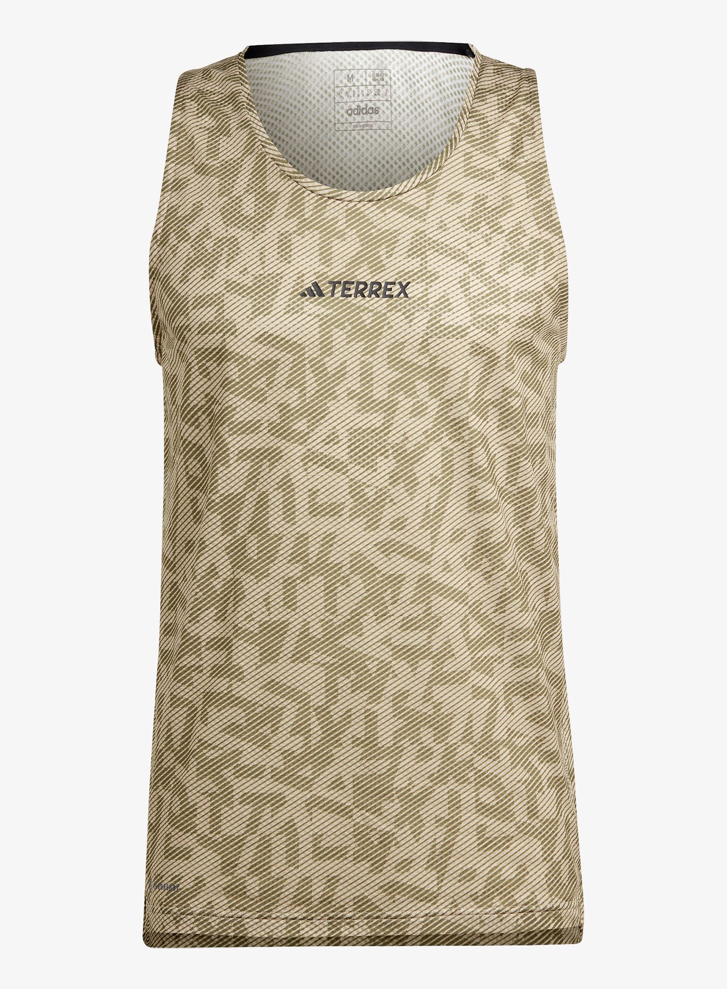 Тениска за бягане adidas TERREX Agravic Tank - savannh/focus olive