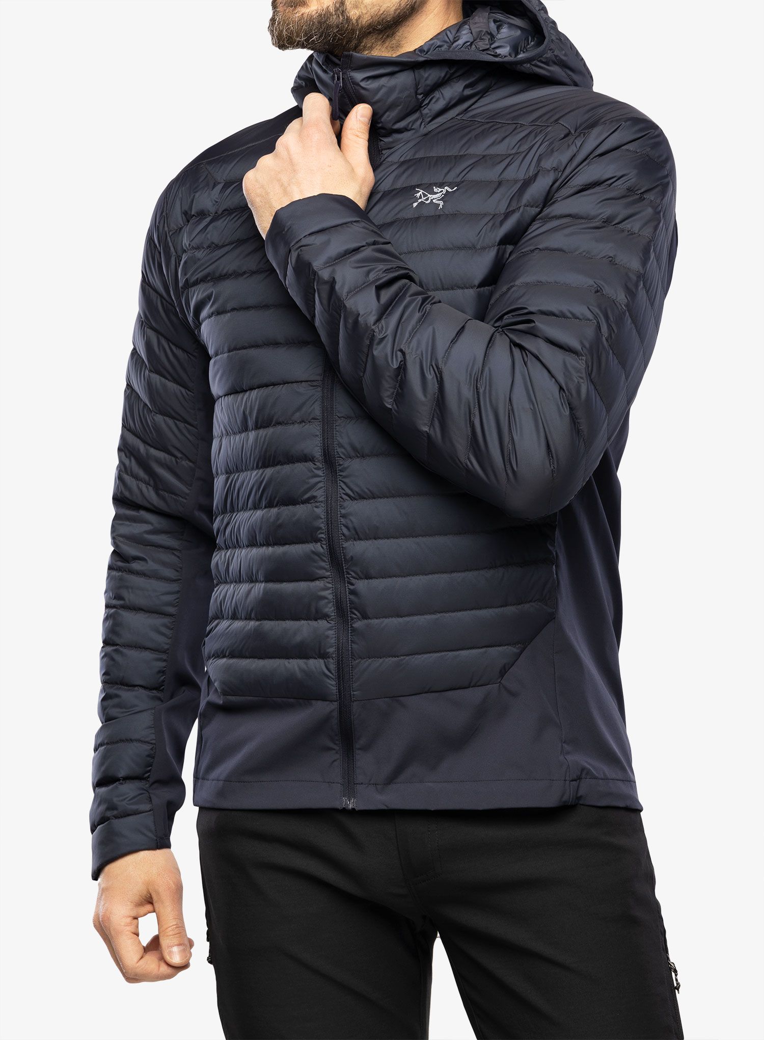 Хибридно яке Arcteryx Cerium Hybrid Hoody - black sapphire