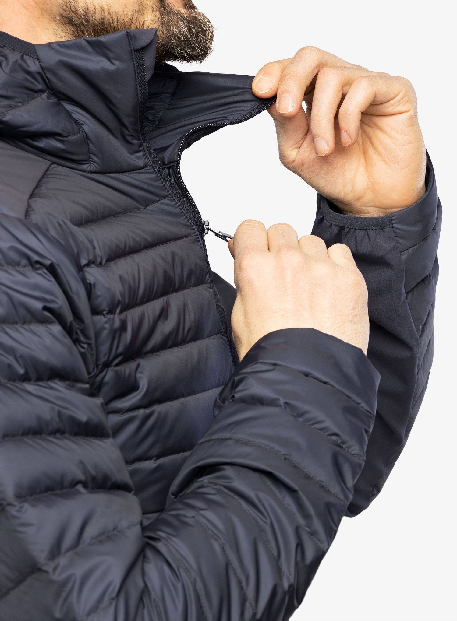 Хибридно яке Arcteryx Cerium Hybrid Hoody - black sapphire