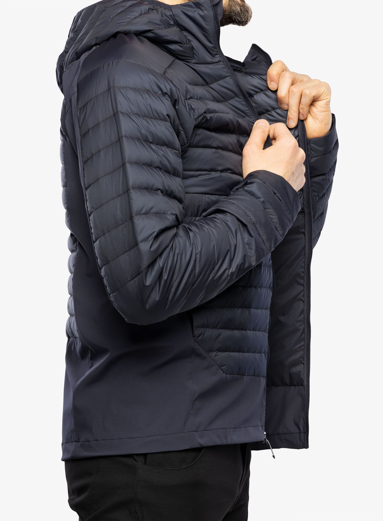 Хибридно яке Arcteryx Cerium Hybrid Hoody - black sapphire