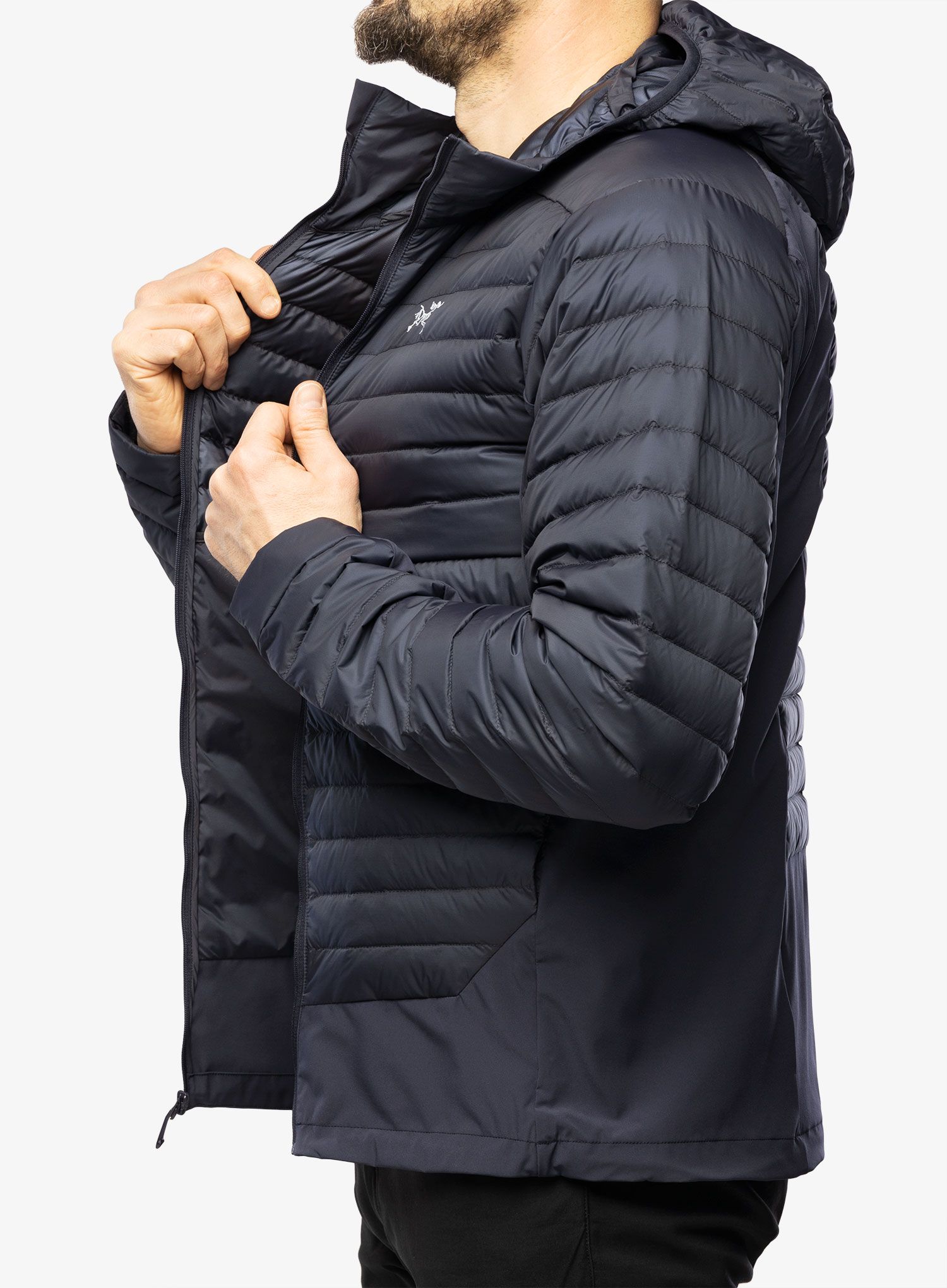 Хибридно яке Arcteryx Cerium Hybrid Hoody - black sapphire
