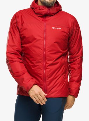 Яке с подплата Montane Respond Hoodie - acer red