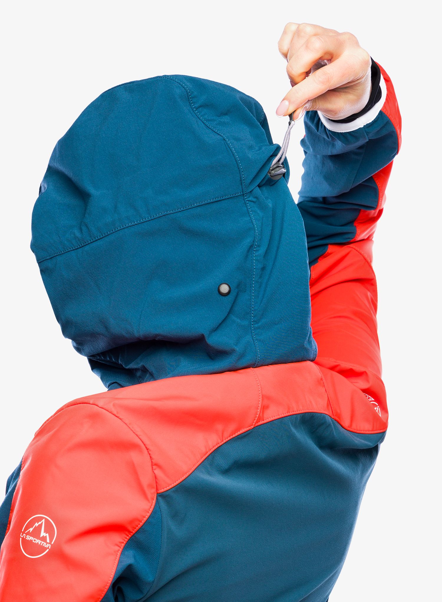 Дамско яке cофтшел La Sportiva Aequilibrium Softshell Jacket - storm blue/cherry tomato