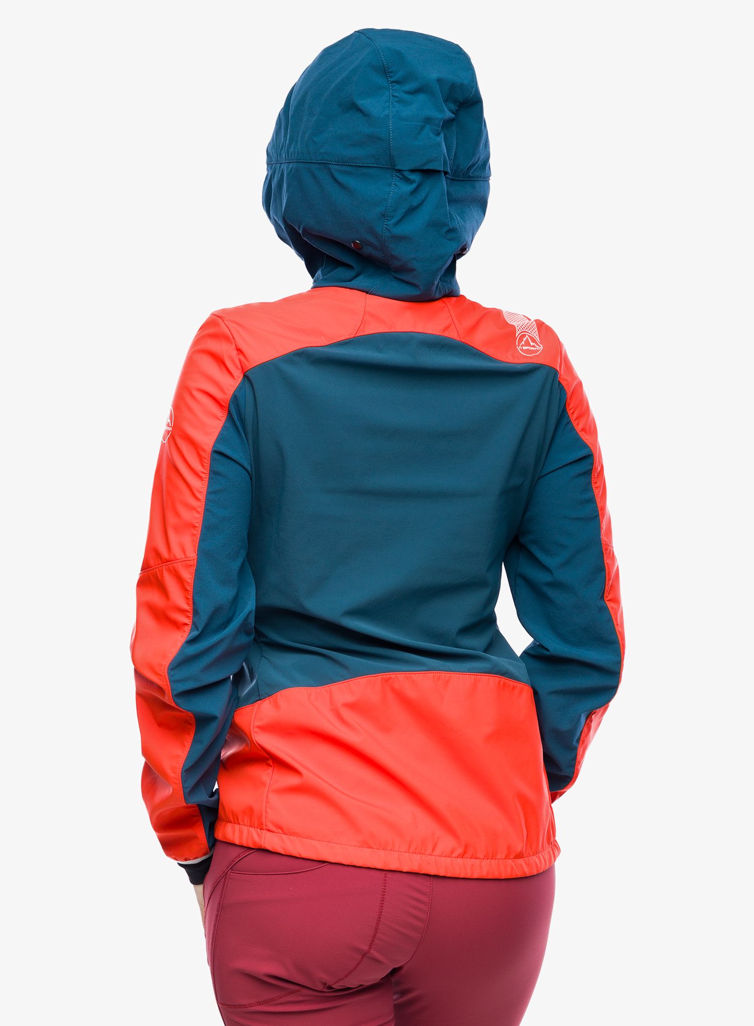 Дамско яке cофтшел La Sportiva Aequilibrium Softshell Jacket - storm blue/cherry tomato