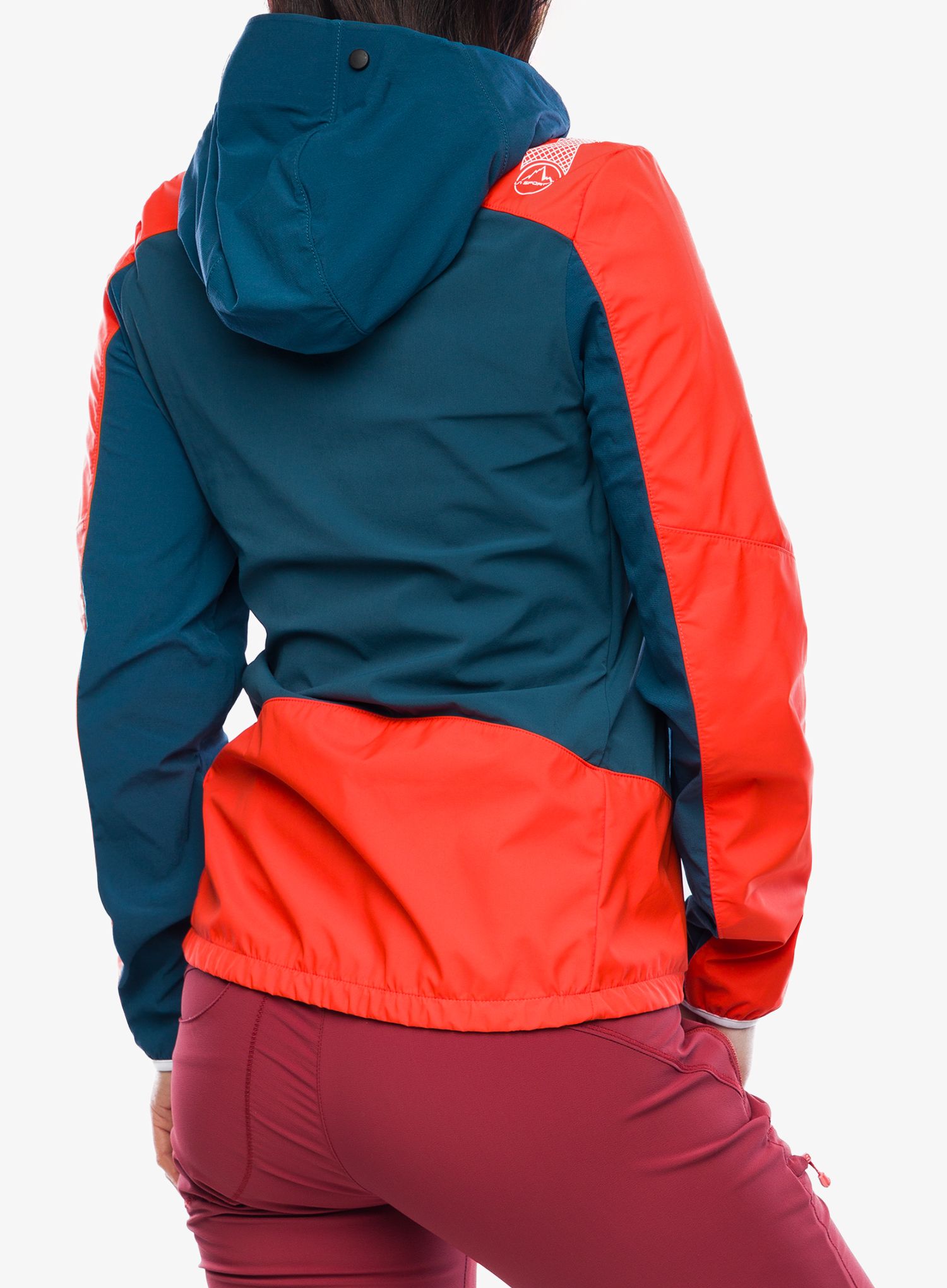 Дамско яке cофтшел La Sportiva Aequilibrium Softshell Jacket - storm blue/cherry tomato