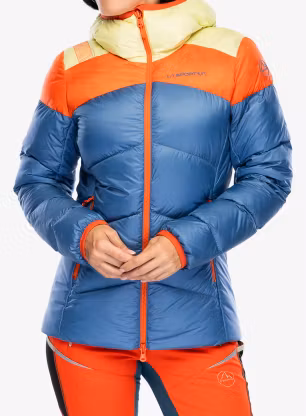 Дамско пухено яке La Sportiva Nature Down Jkt - moonlight/cherry tomato