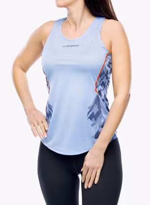 Дамско горнище La Sportiva Pacer Tank - stone-blue/deep sea