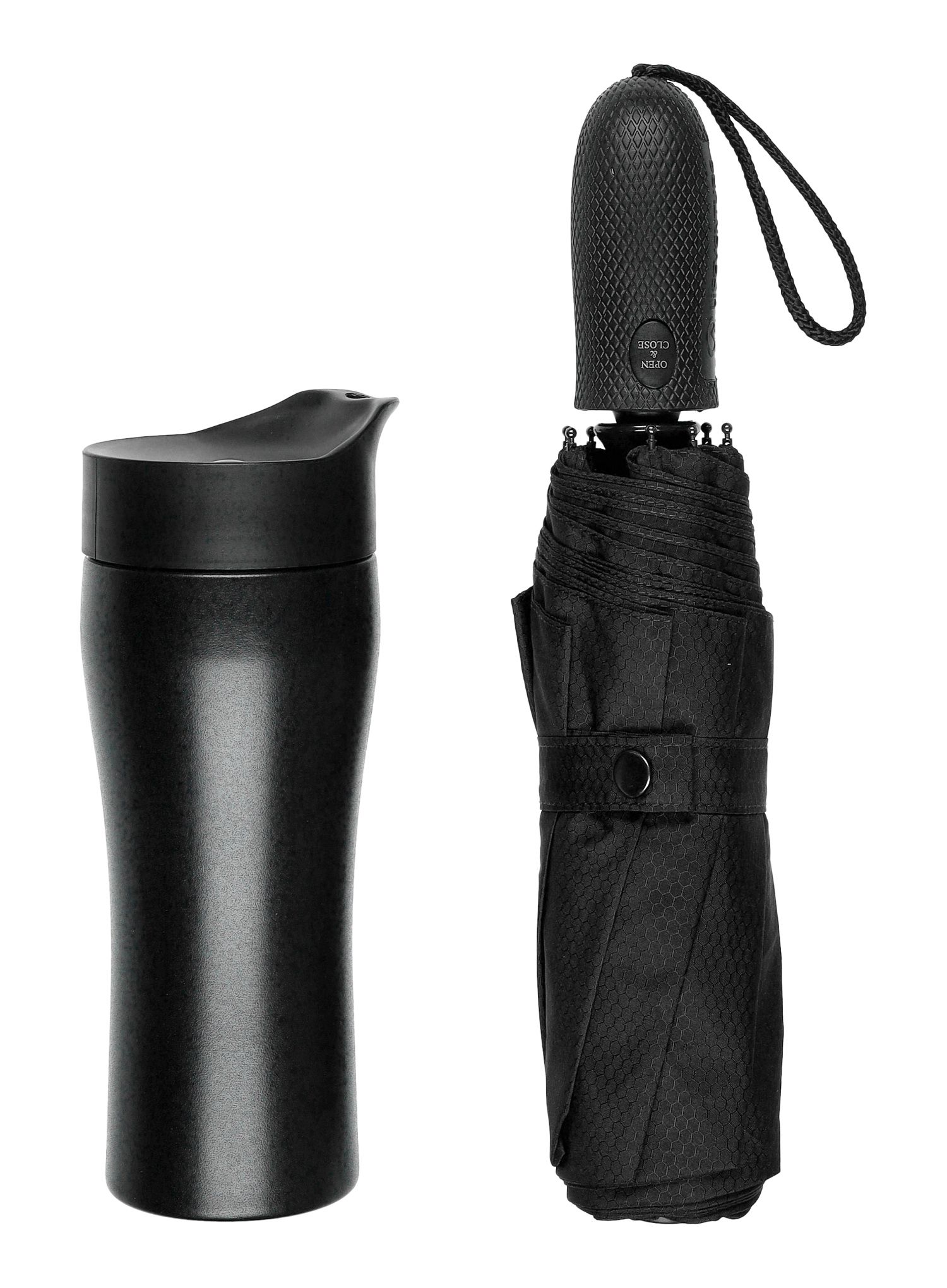 Чадър Lifeventure Trek Umbrella Medium - black