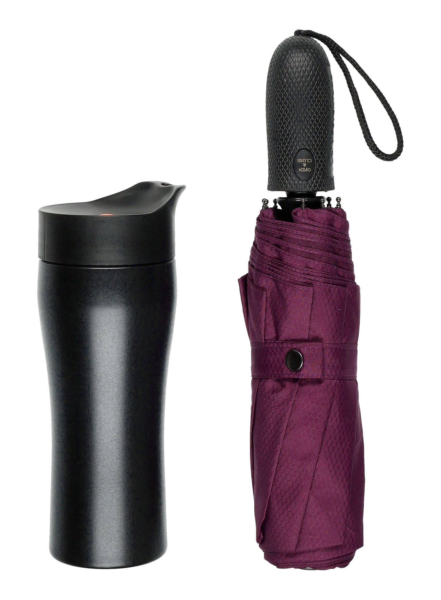 Чадър Lifeventure Trek Umbrella Medium - purple