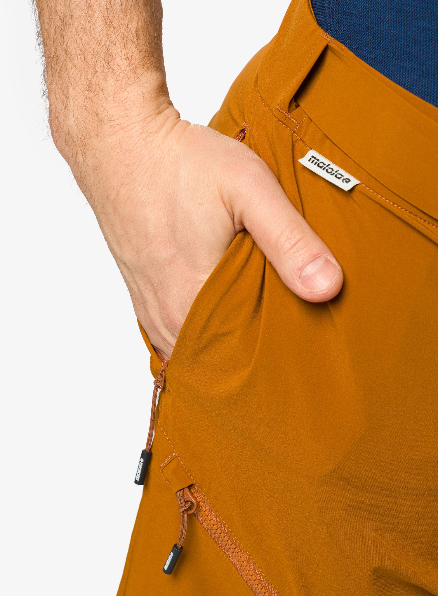 Къси велосипедни панталони enduro Maloja Pin - amber