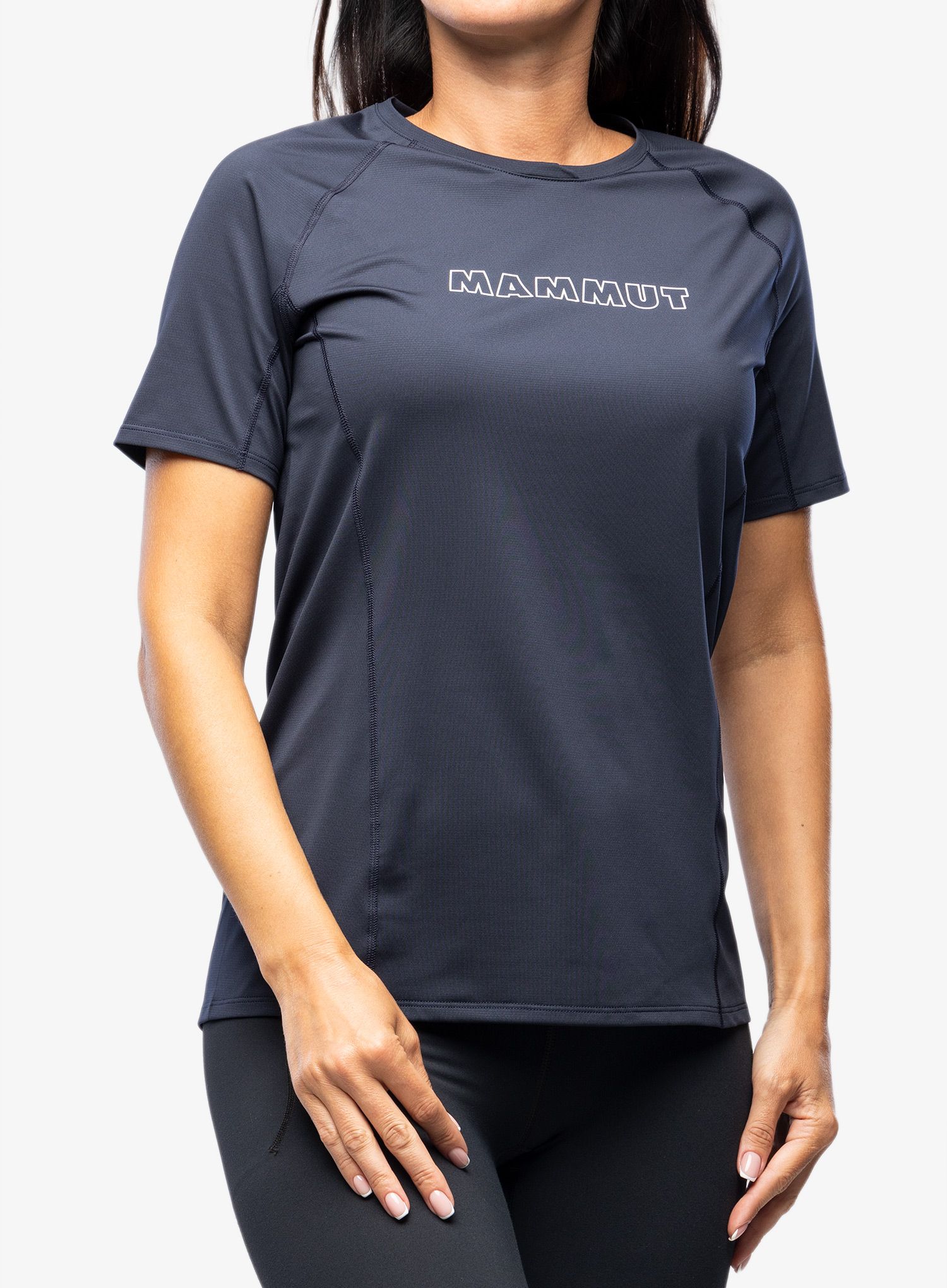 Дамска бързосъхнеща тениска Mammut Selun FL Logo T-Shirt - marine