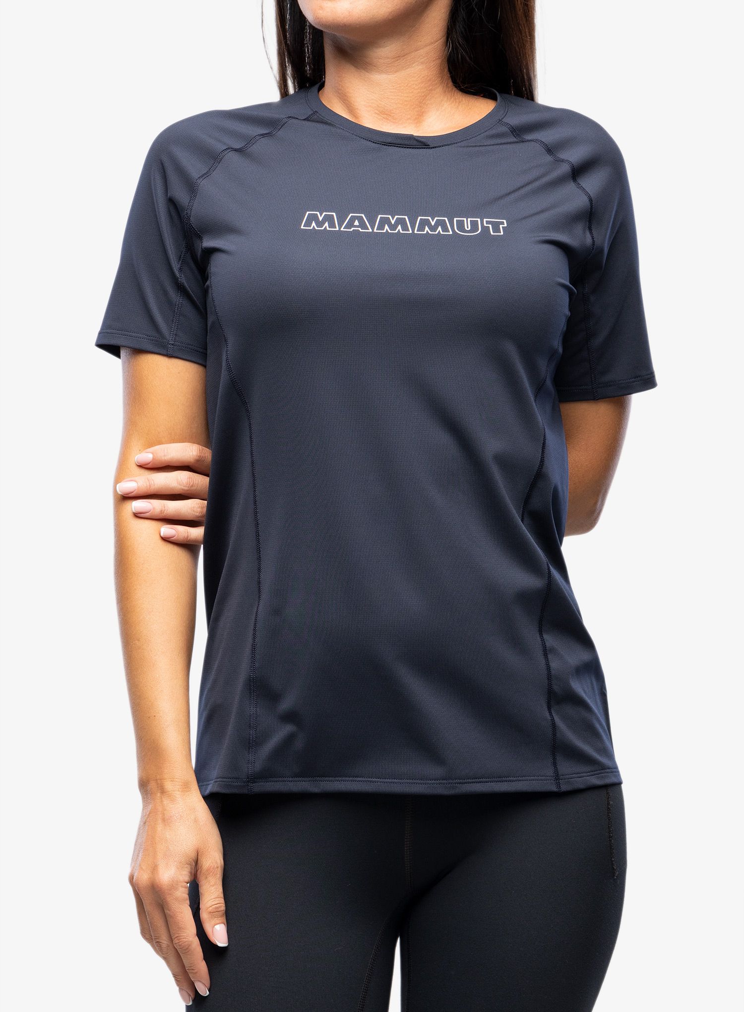 Дамска бързосъхнеща тениска Mammut Selun FL Logo T-Shirt - marine