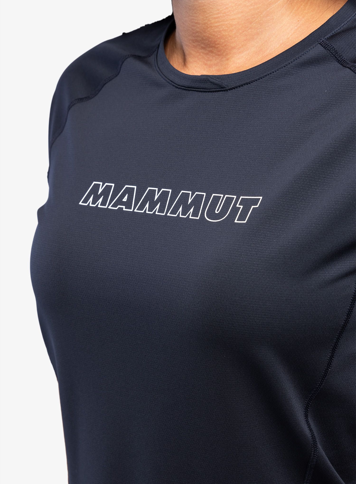 Дамска бързосъхнеща тениска Mammut Selun FL Logo T-Shirt - marine