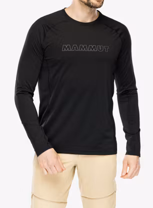 Суичър Mammut Selun FL Longsleeve Logo - black