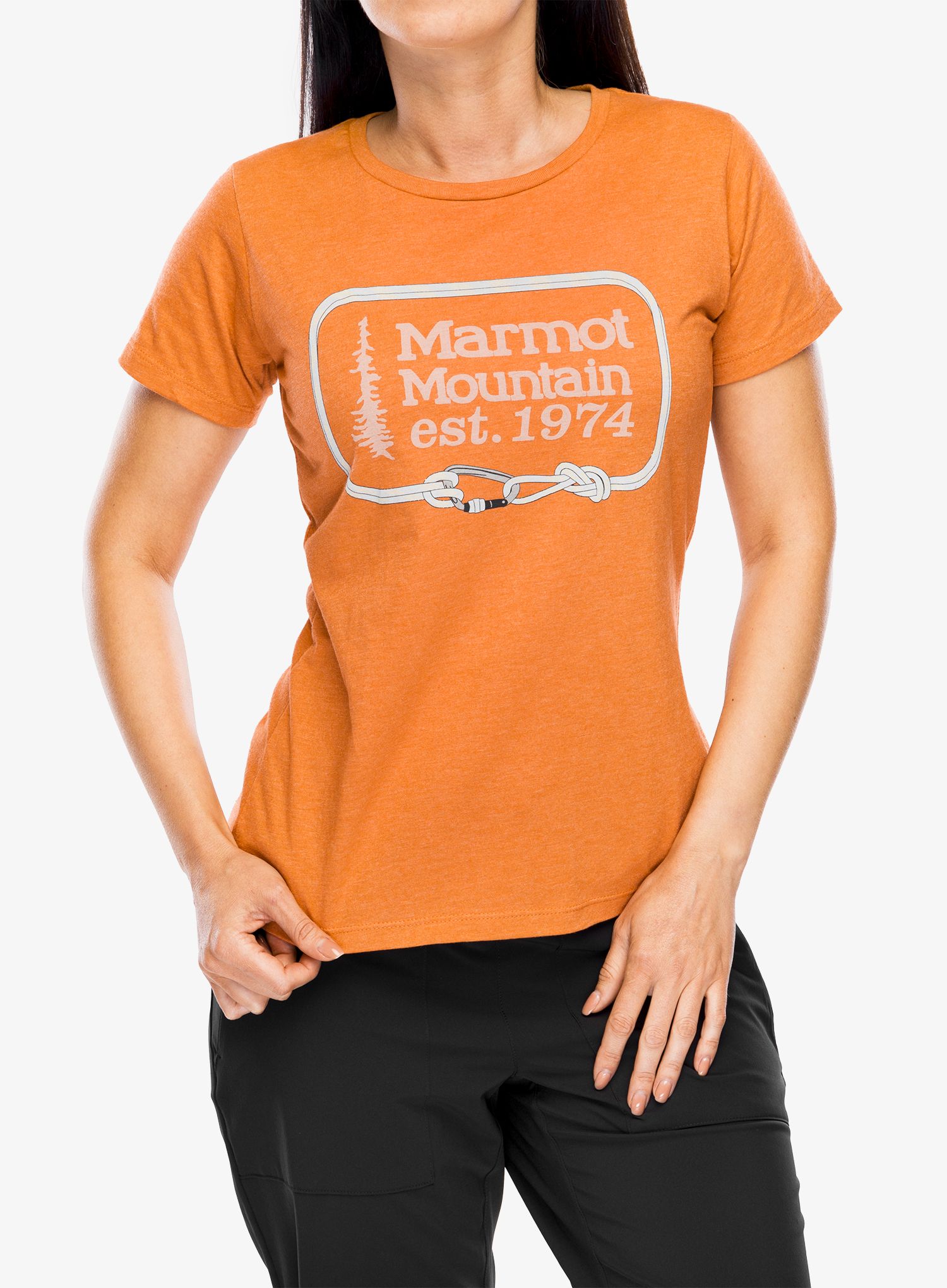 Дамска тениска Marmot Ascender Tee SS - amber heather