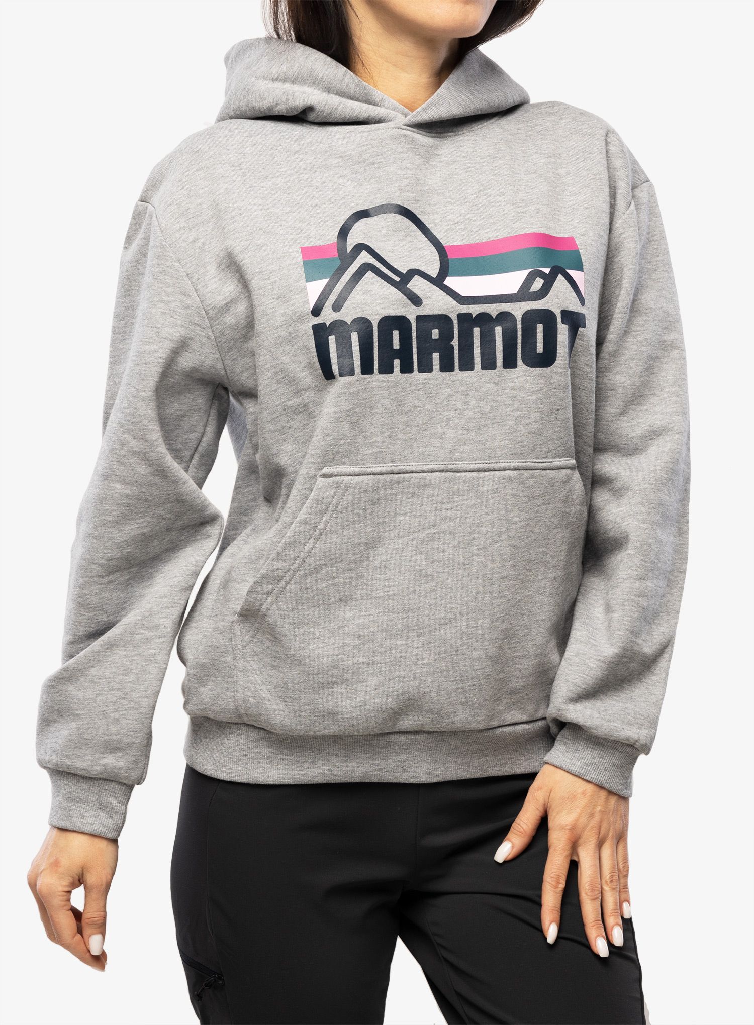 Дамски суичър с качулка Marmot Coastal Hoody - grey heather