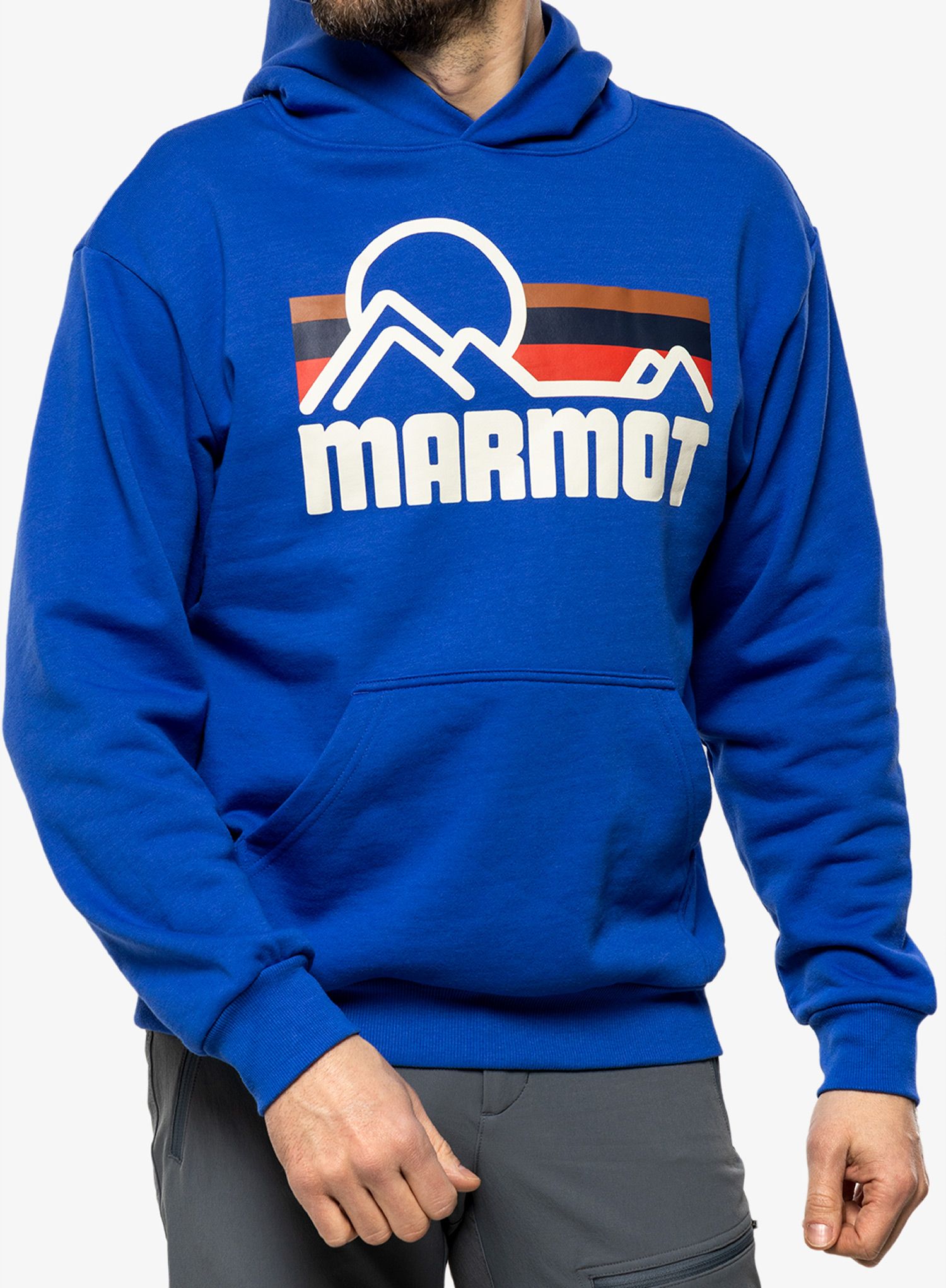 Суичър с качулка Marmot Coastal Hoody - trail blue