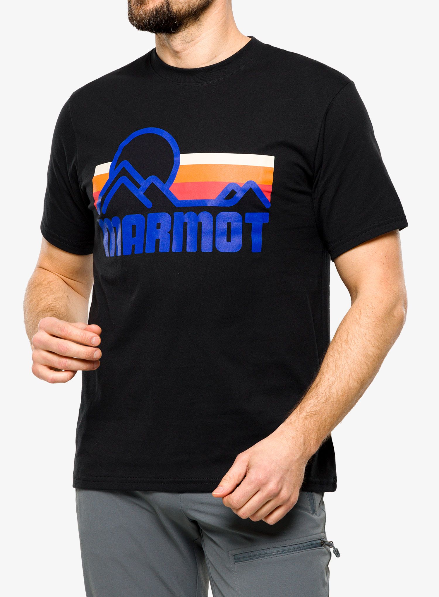 Памучна тениска Marmot Coastal Tee SS - black