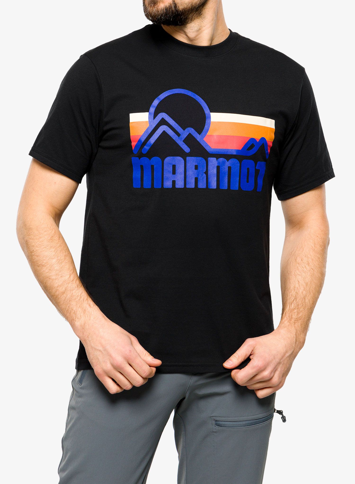 Памучна тениска Marmot Coastal Tee SS - black