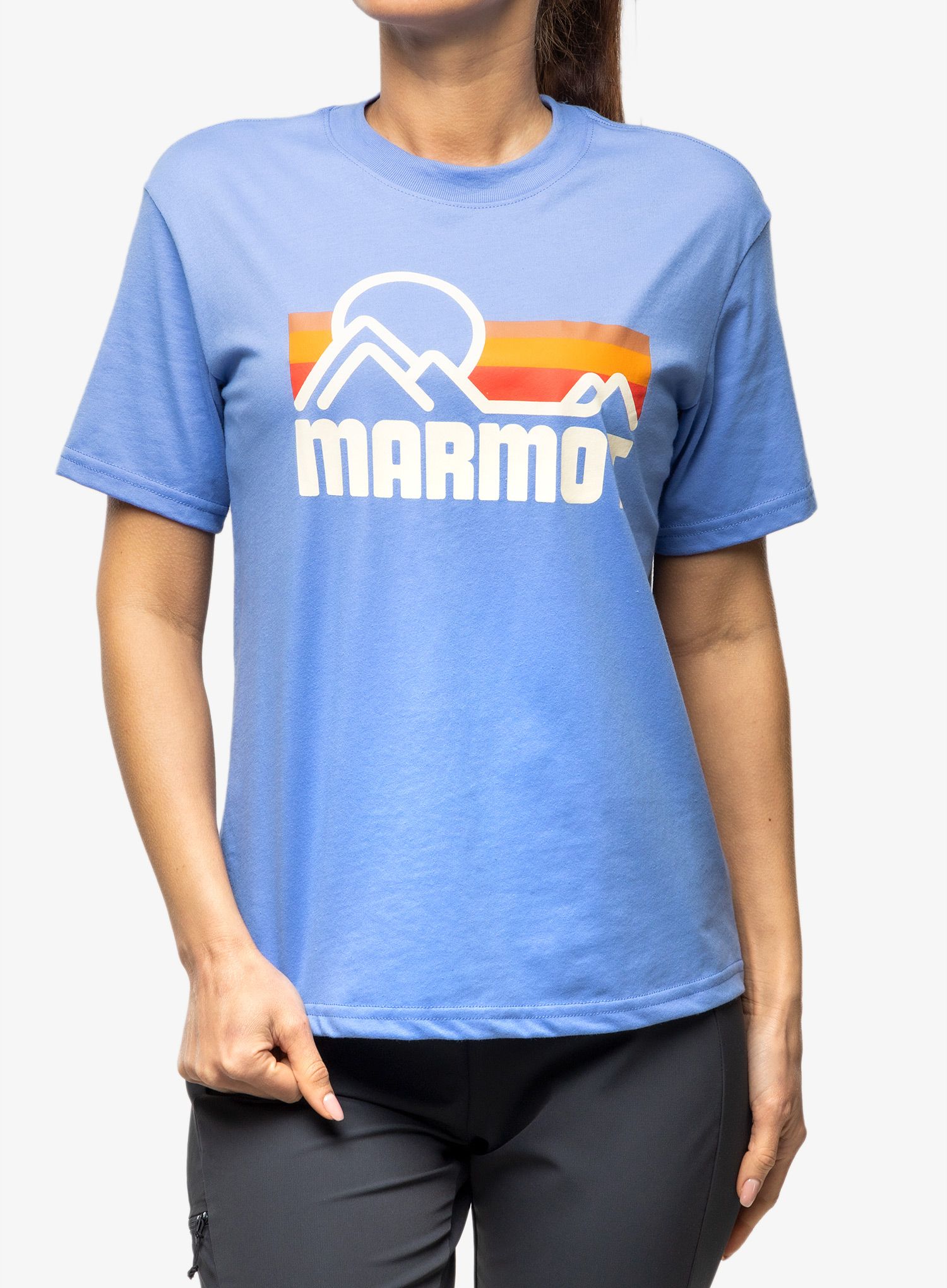 Дамска памучна тениска Marmot Coastal Tee SS - gateway blue