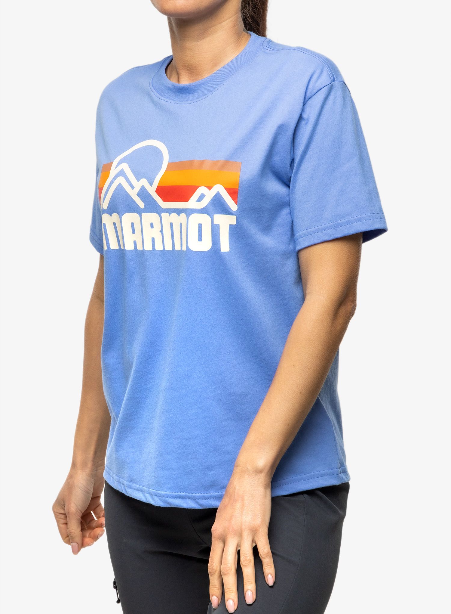 Дамска памучна тениска Marmot Coastal Tee SS - gateway blue