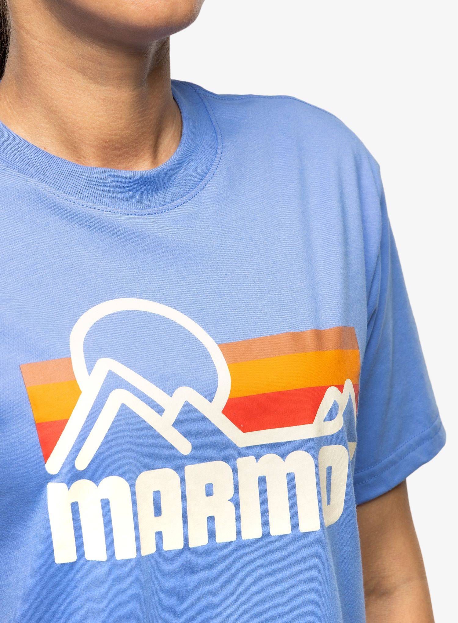 Дамска памучна тениска Marmot Coastal Tee SS - gateway blue