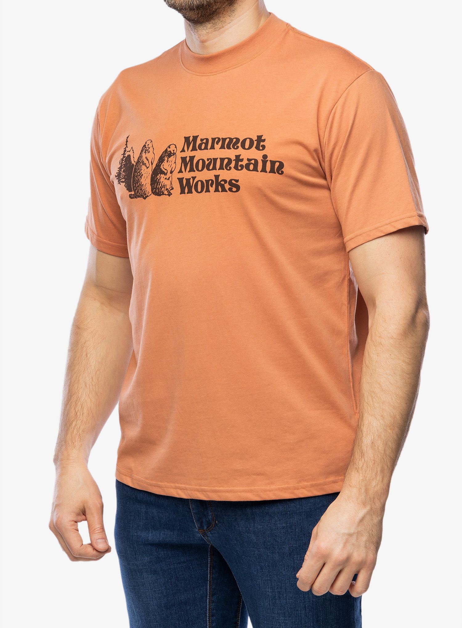 Памучна тениска Marmot MMW Tee S/S - sunburn