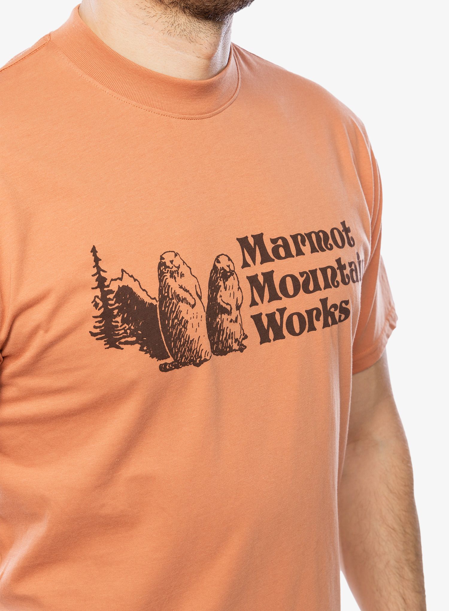 Памучна тениска Marmot MMW Tee S/S - sunburn