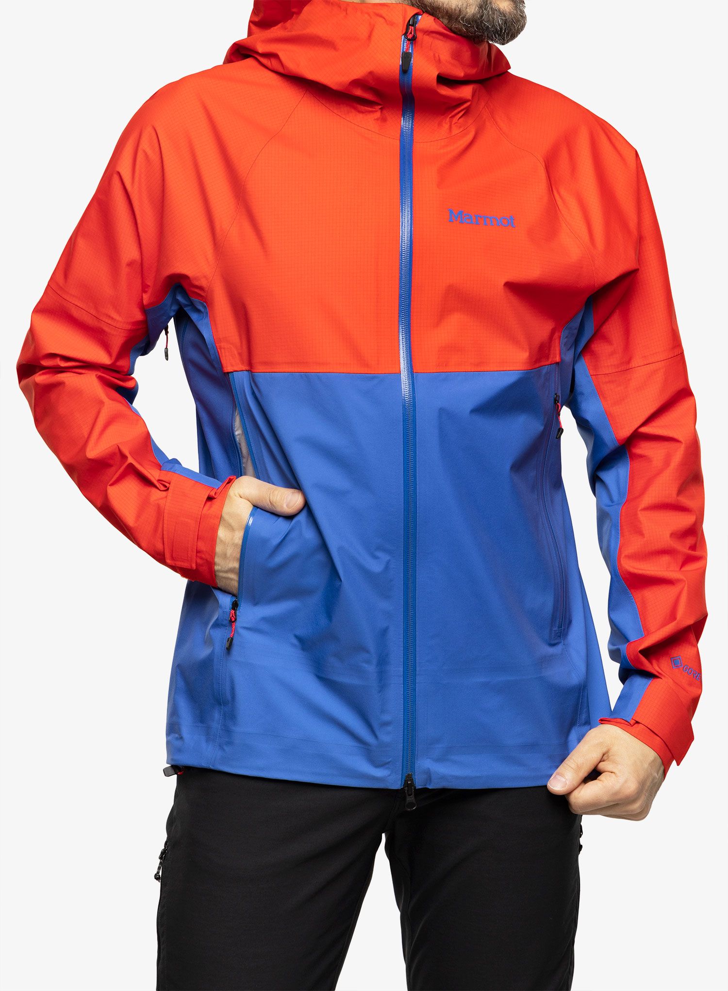 Яке с мембрана Marmot Mitre Peak Jacket - victory red/trail blue